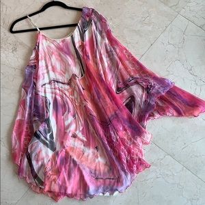 One Shoulder Silk Dress